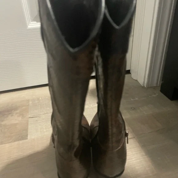 Made in Italy leather cowboy snakeskin boots - Picture 9 of 9